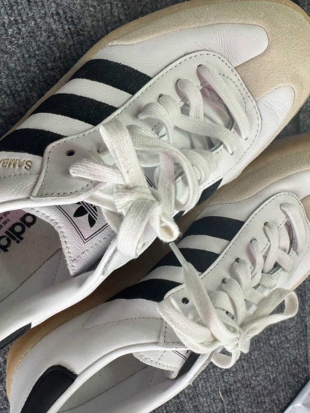 Adidas Samba OG B75806 White Black Gum Leather Sneakers Womenβs 11